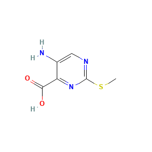 5-Amino-2-(methylsulfanyl)pyrimidine-4-carboxylic acid