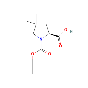(2S)-1-((tert-butoxy)carbonyl)-4,4-dimethylpyrrolidine-2-carboxylic acid