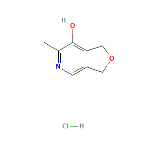 1,3-Dihydro-6-methylfuro(3,4-c)pyridin-7-ol hydrochloride