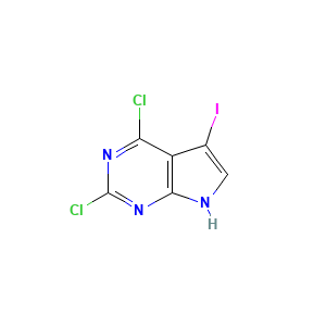2,4-Dichloro-5-iodo-7H-pyrrolo(2,3-d)pyrimidine