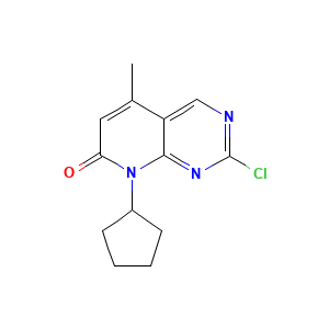 2-chloro-8-cyclopentyl-5-methyl-8H-pyrido(2,3-d)pyrimidin-7-one