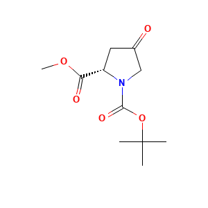 1-tert-butyl 2-methyl (2S)-4-oxopyrrolidine-1,2-dicarboxylate