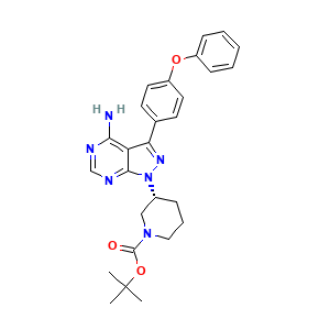 (R)-tert-Butyl 3-(4-amino-3-(4-phenoxyphenyl)-1H-pyrazolo[3,4-d]pyrimidin-1-yl)piperidine-1-carboxylate