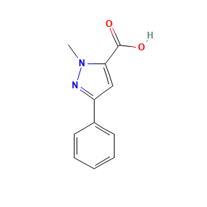 1-Methyl-3-phenyl-1H-pyrazole-5-carboxylic acid