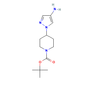 tert-butyl 4-(4-amino-1H-pyrazol-1-yl)piperidine-1-carboxylate