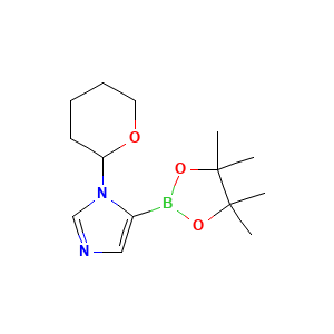 1-(Tetrahydro-2H-pyran-2-YL)-5-(4,4,5,5-tetramethyl-1,3,2-dioxaborolan-2-YL)-1H-imidazole