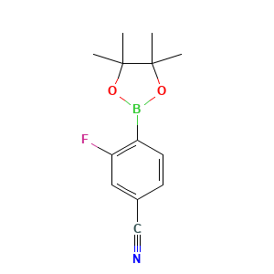 3-Fluoro-4-(4,4,5,5-tetramethyl-1,3,2-dioxaborolan-2-yl)benzonitrile