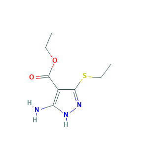 Ethyl 3-amino-5-(ethylthio)-1H-pyrazole-4-carboxylate