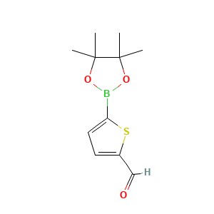5-(4,4,5,5-Tetramethyl-1,3,2-dioxaborolan-2-yl)thiophene-2-carbaldehyde