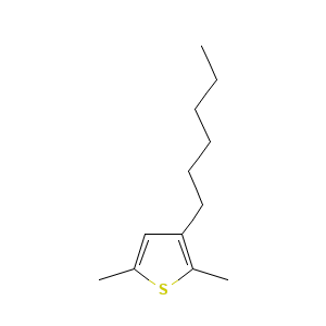 3-Hexyl-2,5-dimethylthiophene