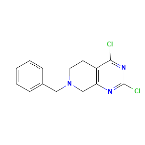 7-Benzyl-2,4-dichloro-5,6,7,8-tetrahydropyrido(3,4-d)pyrimidine