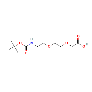 2-[2-(2-{[(Tert-butoxy)carbonyl]amino}ethoxy)ethoxy]acetic acid