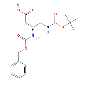 N-beta-Benzyloxycarbonyl-N-gamma-(t-butyloxycarbonyl)-D-3,4-diaminobutyric acid
