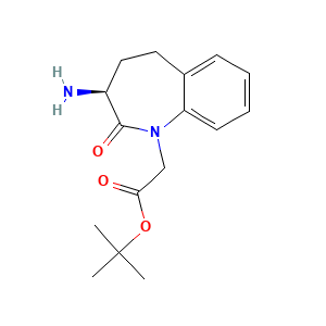1,1-Dimethylethyl ((3S)-3-amino-2-oxo-2,3,4,5-tetrahydro-1H-1-benzazepin-1-yl)acetate