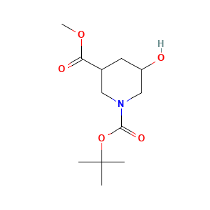1-tert-Butyl 3-methyl 5-hydroxypiperidine-1,3-dicarboxylate