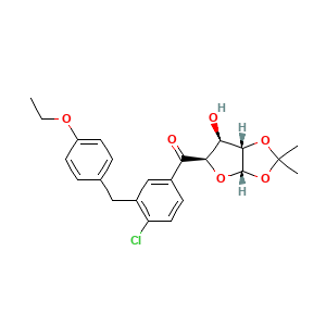 (4-Chloro-3-(4-ethoxybenzyl)phenyl)((3aS,5R,6S,6aS)-6-hydroxy-2,2-dimethyltetrahydrofuro[2,3-d][1,3]dioxol-5-yl)methanone