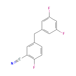 5-(3,5-Difluorobenzyl)-2-fluorobenzonitrile