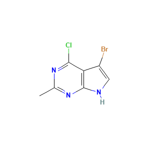 5-Bromo-4-chloro-2-methyl-7H-pyrrolo[2,3-d]pyrimidine