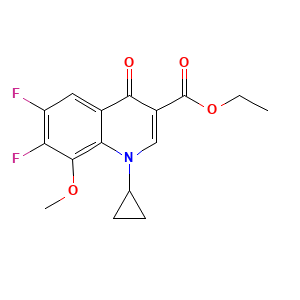 Moxifloxacin difluoro methoxy ethyl ester