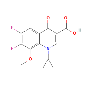 1-Cyclopropyl-6,7-difluoro-1,4-dihydro-8-methoxy-4-oxo-3-quinolinecarboxylic acid