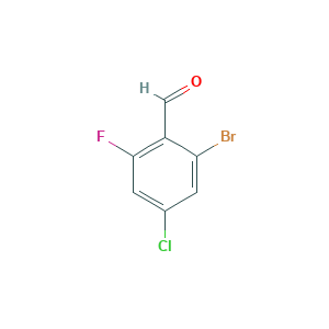 2-Bromo-4-chloro-6-fluorobenzaldehyde