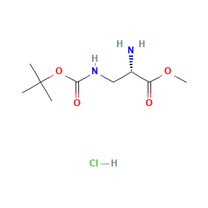 methyl (2S)-2-amino-3-{[(tert-butoxy)carbonyl]amino}propanoate hydrochloride
