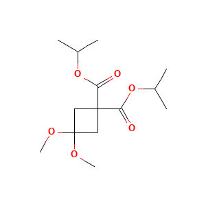 1,1-Bis(propan-2-yl) 3,3-dimethoxycyclobutane-1,1-dicarboxylate