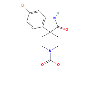 Tert-butyl 6-bromo-2-oxospiro[indoline-3,4'-piperidine]-1'-carboxylate