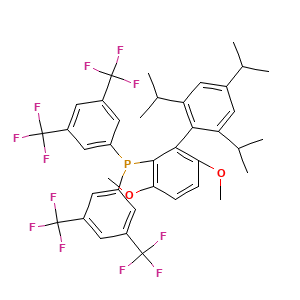 Bis(3,5-bis(trifluoromethyl)phenyl)(3,6-dimethoxy-2',4',6'-tri(propan-2-yl)(1,1'-biphenyl)-2-yl)phosphane