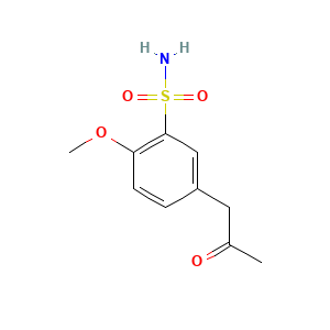 2-Methoxy-5-(2-oxopropyl)benzenesulfonamide