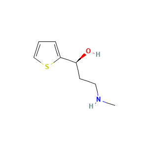 3-(N-Methylamino)-1-(2-thienyl)-1-propanol, (-)-