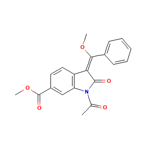Methyl (3E)-1-acetyl-2,3-dihydro-3-(methoxyphenylmethylene)-2-oxo-1H-indole-6-carboxylate