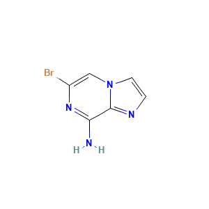 Imidazo(1,2-a)pyrazin-8-amine, 6-bromo-