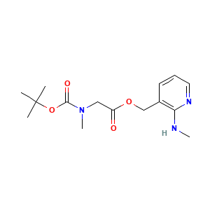 N-((1,1-Dimethylethoxy)carbonyl)-N-methylglycine (2-(methylamino)-3-pyridinyl)methyl ester