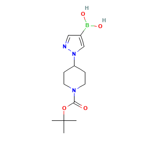 (1-(1-(tert-Butoxycarbonyl)piperidin-4-yl)-1H-pyrazol-4-yl)boronic acid