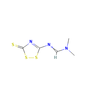 N,N-dimethyl-N'-(5-sulfanylidene-1,2,4-dithiazol-3-yl)methanimidamide