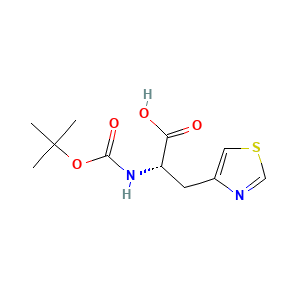 (S)-2-((tert-Butoxycarbonyl)amino)-3-(thiazol-4-yl)propanoic acid