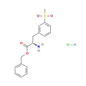 L-Phenylalanine, 3-(methylsulfonyl)-, phenylmethyl ester, hydrochloride (1:1)