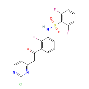 N-(3-(2-(2-chloropyriMidin-4-yl)acetyl)-2-fluorophenyl)-2,6-difluorobenzenesulfonamide