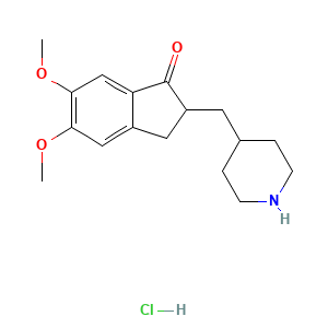 4-((5,6-Dimethoxy-1-oxoindan-2-yl)methyl)piperidine hydrochloride