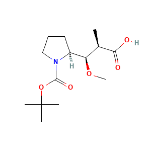 (2R,3R)-3-((2S)-1-(tert-Butoxycarbonyl)pyrrolidin-2-yl)-3-methoxy-2-methylpropanoic acid