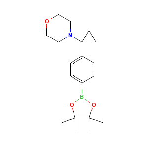 4-(1-(4-(4,4,5,5-Tetramethyl-1,3,2-dioxaborolan-2-yl)phenyl)cyclopropyl)morpholine