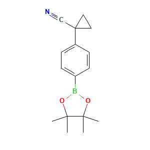 1-[4-(4,4,5,5-Tetramethyl-1,3,2-dioxaborolan-2-yl)phenyl]cyclopropane-1-carbonitrile