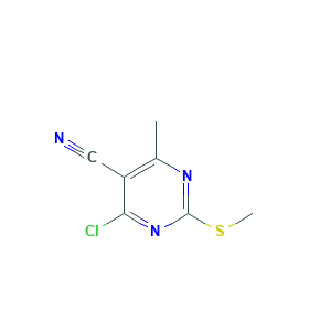 4-Chloro-6-methyl-2-(methylthio)pyrimidine-5-carbonitrile