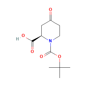 (2R)-1-[(tert-butoxy)carbonyl]-4-oxopiperidine-2-carboxylic acid