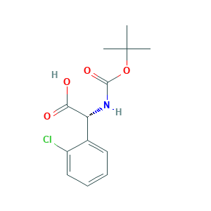 (R)-2-((tert-Butoxycarbonyl)amino)-2-(2-chlorophenyl)acetic acid