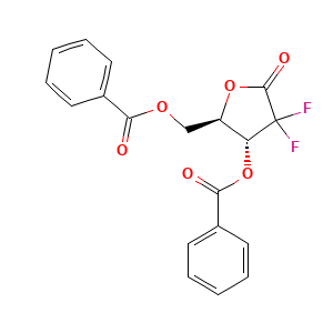 (2R,3R)-2-[(benzoyloxy)methyl]-4,4-difluoro-5-oxooxolan-3-yl benzoate