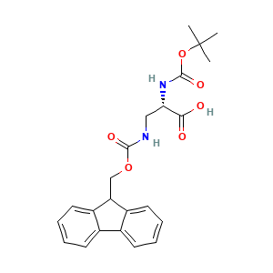(2S)-2-(((tert-butoxy)carbonyl)amino)-3-((((9H-fluoren-9-yl)methoxy)carbonyl)amino)propanoic acid