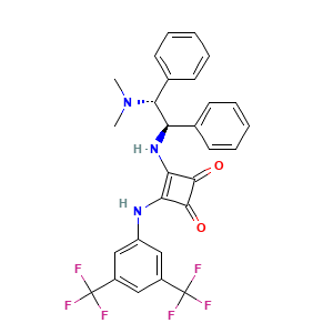 3-[[3,5-Bis(trifluoromethyl)phenyl]amino]-4-[[(1R,2R)-2-(dimethylamino)-1,2-diphenylethyl]amino]-3-cyclobutene-1,2-dione