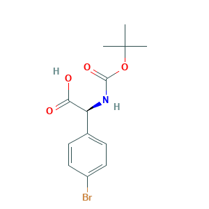 (S)-2-(4-bromophenyl)-2-((tert-butoxycarbonyl)amino)acetic acid